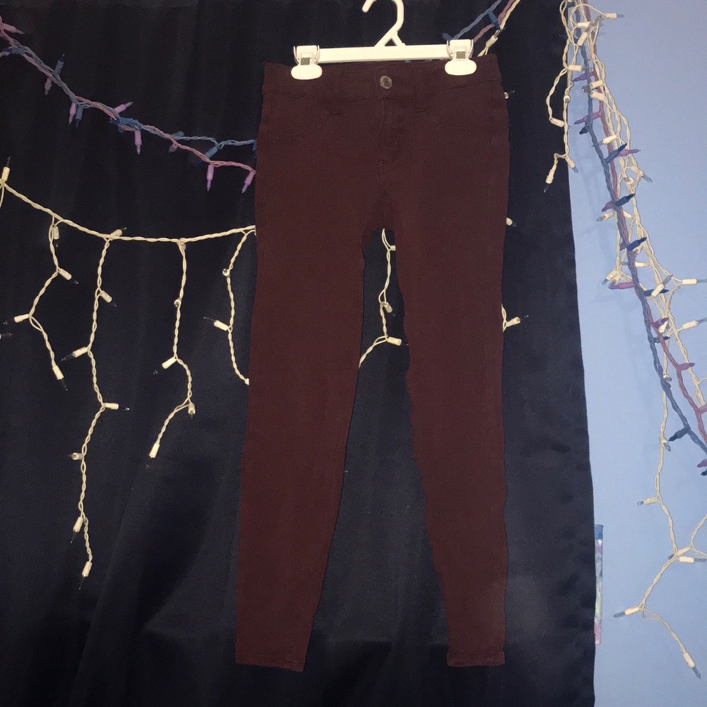 👀Burgundy Jegging Jeans👀